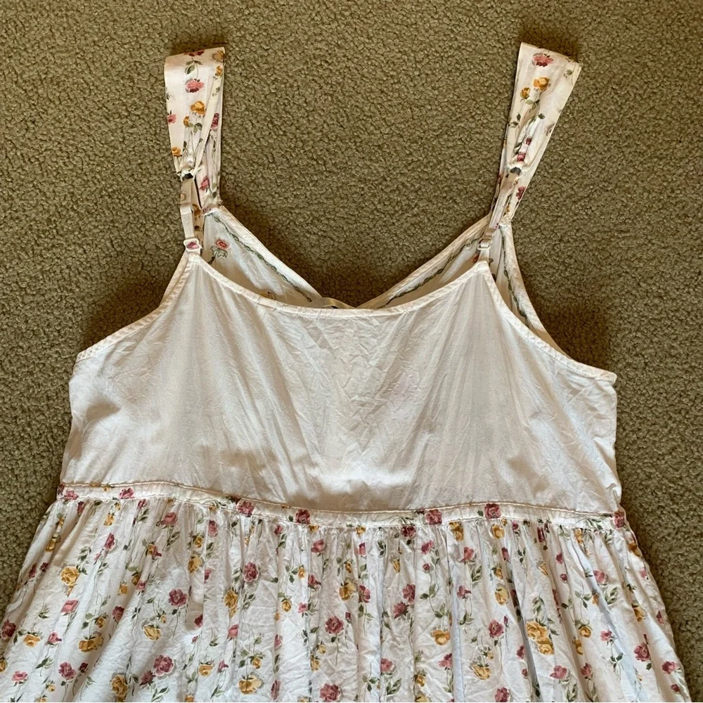 Vintage Victoria’s Secret Country Floral Boho Dress Prairie Gown Cottage Medium - Picture 16 of 16